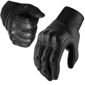 Guantes de cuero para motocicleta al por mayor con diseño, logotipo y color personalizados - Product Image 6