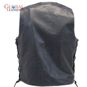 <b>Men's</b> Waterproof Breathable Canvas Motorbike Vest <b>Waistcoat</b> Windproof Casual Outerwear Zipper for Spring OEM Service <b>Leather</b> - Product Image 4