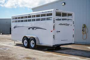 Remorque pour bétail de qualité supérieure, vente en gros, modèle 2024, avec parois latérales amovibles, pour moutons, chevaux, vaches, porcs, 3 essieux, remorque à clôture - Product Image 6