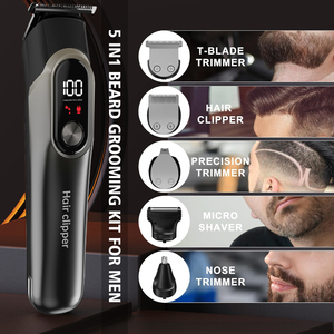 Tóc Cắt Tông Đơ Thiết Lập Cho Nam Giới Chuyên Nghiệp Điện Dao Cạo Lá Máy Cạo Râu Cho Nam Giới Mặt Râu Không Dây Nhà Tóc Cắt - Product Image 2