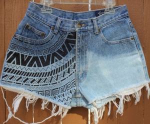 Shorts en jean déchirés délavés taille mi-haute coupe droite style vintage décontracté pour femme – Qualité supérieure, respirant et imperméable – Collection Été 2025 - Product Image 5