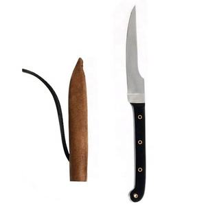 Couteau utilitaire médiéval en acier inoxydable fait à la main personnalisé de vendeur chaud avec fourreau en cuir de peau de vache couteau de cuisine de haute qualité - Product Image 2