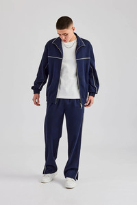 Survêtements en molleton de haute qualité pour hommes sport athlétique fermeture éclair à capuche pantalon de Jogging surdimensionné deux pièces vêtements de sport survêtement hommes - Product Image 5