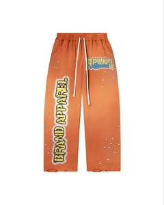 กางเกงจ็อกเกอร์ผู้ชายผ้าฝ้าย 100% น้ำหนักเบา ดีไซน์ใหม่ ประดับเพชรเทียม สไตล์ลำลอง สตรีทแวร์ กางเกงวอร์ม ชุดวอร์ม - Product Image 3