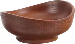 Ensemble de bols de service en bois d'acacia Crescent Crafts, plateaux ronds personnalisés, écologiques, pour les fêtes, la cuisine à domicile, petit ensemble de bols - Product Image 6