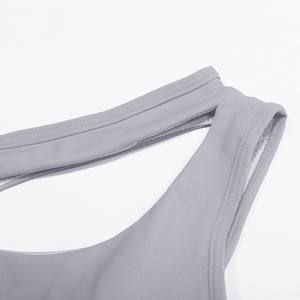 ขายส่งขายร้อนผู้หญิงโยคะชุดชั้นในโลโก้ที่กําหนดเองที่มีคุณภาพสูงหนึ่งไหล่พืชกีฬาชุดชั้นในสําหรับผู้หญิง - Product Image 6