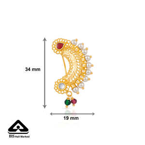 มาดวี โกลด์ นาธ สำหรับผู้หญิง - เครื่องประดับสะสมทางวัฒนธรรม - Product Image 6