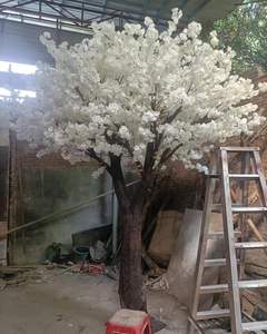 DREAMLIKE Nouvelle Arrivée Arbres Artificiels à Fleurs de Cerisier Blanc Tronc en Métal Doré pour Entrée et Toile de Fond Décoration de Mariage - Product Image 2