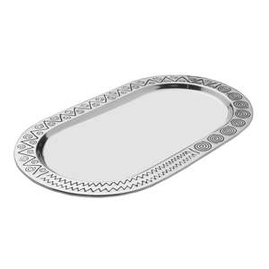 Bandeja DE SERVICIO DE METAL rectangular con asas fuertes y acabado elegante hecho para servir aperitivos o exhibición decorativa - Product Image 3