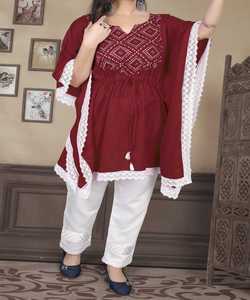 Top Kaftan Con parte inferior del pantalón Ladies Girls Ladies Wear Ropa a precio barato por Alphanumero Corporation Indian Latest Dress Ethnic - Product Image 2