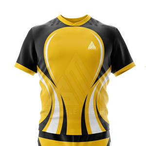 100% Polyester Respirant Rugby Uniforme Équipe Porter Hommes Rugby Uniforme OEM Service Conception Rugby Uniforme - Product Image 3