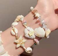 Bracelet en coquillages du Vietnam, fait main, réglable, bijoux artisanaux, style fête sur la plage