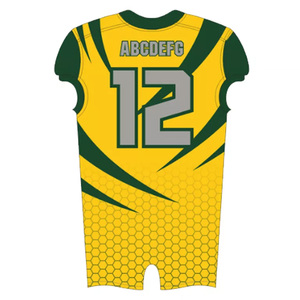 Haute qualité personnalisé Football américain uniforme ensemble garçons surdimensionné jeunesse collège formation maillot court respirant grande taille - Product Image 4