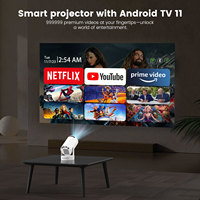 Projecteur Hy300 Ultra 4K Vidéo, Projecteur Portable Wifi 6, Projection d'écran sans fil, Projecteur de cinéma maison intérieur