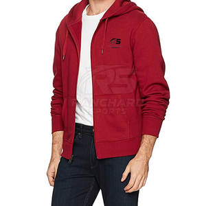 Sweat à capuche zippé en coton mélangé pour homme, sweat à capuche zippé en tissu doux pour homme, sweat à capuche zippé respirant pour homme, sweat à capuche zippé durable pour homme - Product Image 2