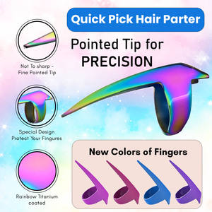 Hair Parting Tool Sectioning Ring <b>Braiding</b> Weaving Hair stitch Curling Styling Extension Installations Hair Extension Tools - Product Image 3