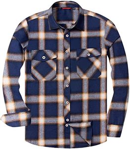 เสื้อลายตารางสำหรับผู้ชายผ้าฝ้ายลำลองแขนยาวสำหรับผู้ชายเสื้อวอร์มแบบสั่งตัด2025 - Product Image 5