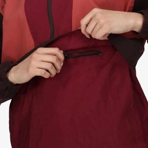 Nouvelle veste coupe-vent légère imperméable à capuche pour femme, taille plus, couleur contrastée, haut court, pull d'extérieur, veste en nylon d'été - Product Image 4
