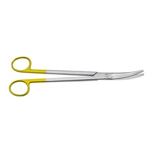 Tijeras de histerectomía estándar alemanas Tijeras de Parametrio manuales Grapadora de piel quirúrgica de acero inoxidable - Product Image 4