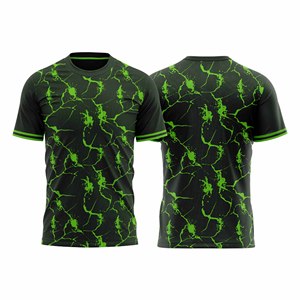 T-shirt d'entraînement de football en tissu polyester doux |   Impression de logo personnalisé |   Tissu régulateur d'humidité - Product Image 3