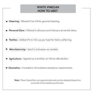 Vinaigre blanc, produits chimiques ménagers polyvalents et multi-usages - Product Image 3