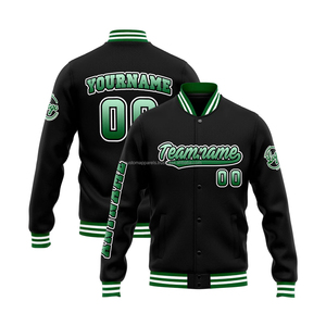 Premium Wool Varsity <b>Jacket</b> with Leather Sleeves Custom Embroidery High-End Varsity Coat for <b>Men</b> - Product Image 1