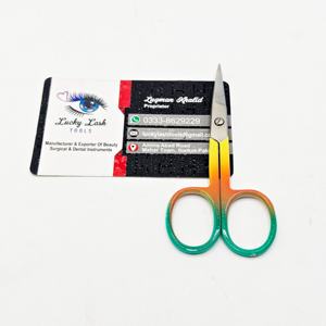 Outils à sourcils pour faux cils acceptables OEM Ciseaux à cuticules à pointe droite en acier inoxydable durable pour droitier - Product Image 2