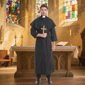 Capa Larga de Estilo Renacentista para Clérigos de Iglesia, Disfraz de Cosplay para Hombre, Nuevo Estilo. - Product Image 5