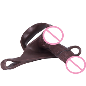 Sous-vêtements pour homme en silicone noir doux à texture différente, très vendus, pour une vie sexuelle en couple - Product Image 5