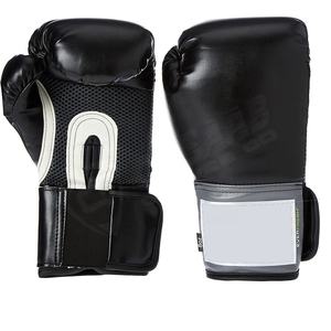 Gants de boxe blanchis personnalisés de haute qualité pour adultes et enfants en cuir maillé de couleur noire Sports Arts martiaux Protège-poinçonnage - Product Image 2
