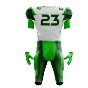 Ensembles d'uniformes de football américain personnalisables Tissu en maille respirant avec couleurs de l'équipe et numéro de joueur Vêtements de football américain - Product Image 3