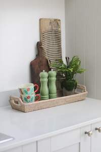 Plateau de service en rotin en osier de bambou naturel de haute qualité pour ustensiles de cuisine accessoires de maison et artisanat de décoration - Product Image 6