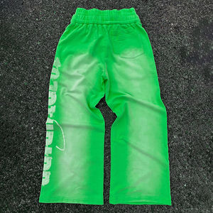 Vente en gros Streetwear Pantalon en molleton 100% coton Pantalon ample à jambes larges Pantalon de survêtement vintage à taille double délavé au soleil pour hommes - Product Image 2