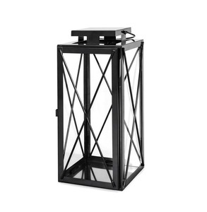 Élégante lanterne unique en acier inoxydable conçue pour les centres de table de mariage de luxe et les décorations de dîner de famille de vacances - Product Image 4