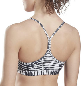 Soutien-gorge de sport à fort impact pour femme en nylon spandex extensible dans les quatre sens respirant évacuant la transpiration entraînement de gymnastique haut de sport - Product Image 3