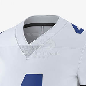 Camiseta de fútbol americano personalizada impresión por sublimación nombre del equipo número camiseta de fútbol camiseta de aficionado - Product Image 3
