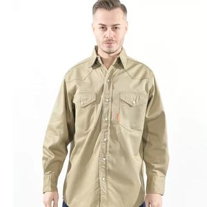 ชุดยูนิฟอร์มทำงานทนไฟแบบกำหนดเอง มองเห็นได้ชัดเจน ทนทาน แข็งแรง ผ้าฝ้าย 8 ออนซ์ ป้องกันความปลอดภัย ขั้นต่ำในการสั่งซื้อน้อย ได้รับมาตรฐาน CE - Product Image 1