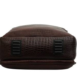 Unisex Hazelnut Brown Genuine Leather Backpack Laptop <b>Bag</b> Large Capacity Travel Daypack Rucksack Work <b>College</b> Zipper Business - Product Image 4