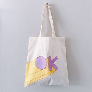Bolsa de lona de estilo informal lista para enviar de Fabricante Mayorista 2025 con patrón de letras para ir de compras - Product Image 3