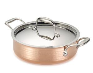 Casserole ronde argentée à la mode Durable multi-usages parfait pour cuisiner servir des repas de tous les jours et divertir - Product Image 2