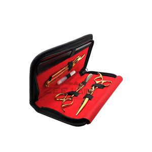 Kit professionnel de ciseaux de coiffeur légers pour droitier avec lames en acier inoxydable Stock d'outils de coiffure de qualité A + - Product Image 1