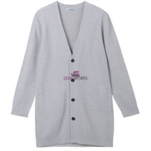 เสื้อคาร์ดิแกนปักลายตามสั่งสำหรับผู้ชาย เสื้อคาร์ดิแกนคุณภาพสูง เสื้อสเวตเตอร์ผู้ชาย ผสมขนสัตว์ ถักนิตติ้งติดกระดุม เสื้อคาร์ดิแกน 2 - Product Image 1