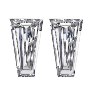 Diamante cultivado en laboratorio de corte Tapper de 4,5x2,3x2mm, Diamante de laboratorio suelto de 0,1 CT para anillo de compromiso o fabricación de joyas - Product Image 1