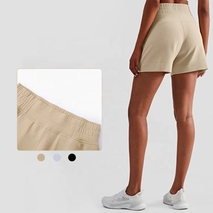 Pantalones cortos de entrenamiento para mujer, ropa de gimnasio sin costuras, pantalones de Yoga para entrenamiento físico, pantalones cortos de cintura para mujer, mallas con bolsillos - Product Image 4