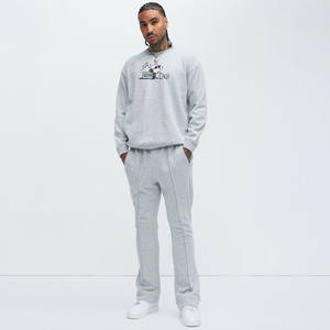 Sweat-shirt personnalisé avec logo imprimé 2025, 100% coton, surdimensionné, imprimé à la demande, col montant, pour adultes - Product Image 1