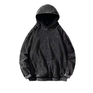 OEM en Chine Sweat à capuche personnalisé de haute qualité en coton lourd surdimensionné et performant pour hommes - Product Image 1