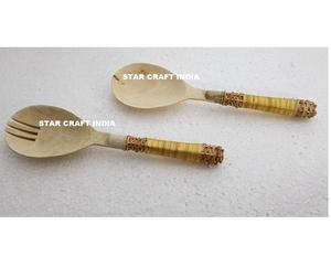 Résine en bois avec poignée en résine pour restaurants de luxe et hôtels décor de table ustensiles de cuisine ensembles de couverts inde - Product Image 3