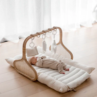 Gymnase de jeu pour bébé en rotin naturel artisanal de haute qualité, accessoire pour bébé, vente en gros, prix intéressant en provenance du Vietnam