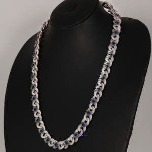 Eleve su estilo con nuestra cadena de plata esterlina 925 Diamantes de moissanita de claridad Inmaculada Joyería lujosa - Product Image 3