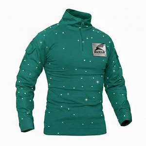 OEM Service Custom <b>Logo</b> Long Sleeve Gym Compression Shirt 100% Cotton Solid Pattern - Product Image 1
